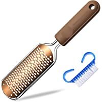 Lima de Pies Premium Removedor de callos para pedicuras - Raspador de pie profesional para el cuidado de los pies Doble…